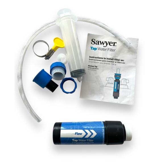 Sawyer Tap Water Filter Kit - NEW! Potable H2O Camping, Disasters, Boil Alerts - Picture 7 of 9
